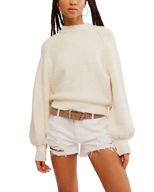 Closeout Deal Riley Sweatshirt in Optic White