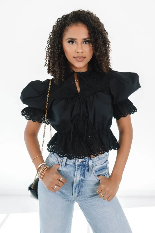 Weekend Bargains to Relish Keep An Eye Out Top - Black