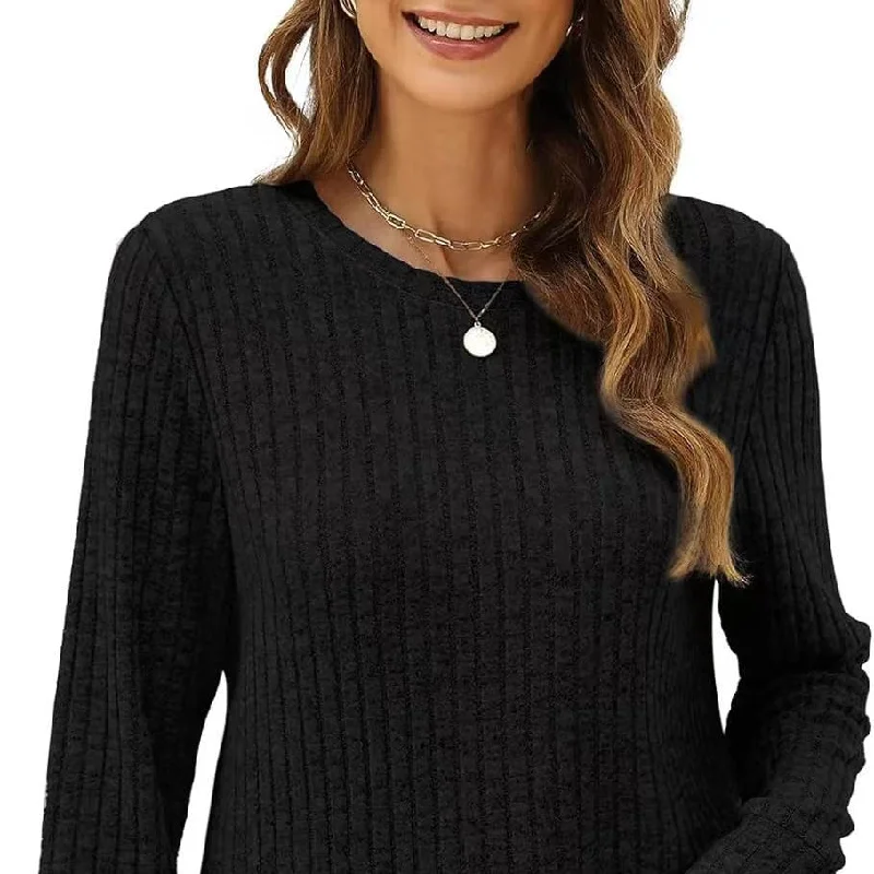 Fantastic Savings Ribbed Solid Color Long Sleeve Loose Sweater Top Wholesale Womens Clothing N3823112800053 Fantastic Savings Ribbed Solid Color Long Sleeve Loose Sweater Top Wholesale Womens Clothing N3823112800053