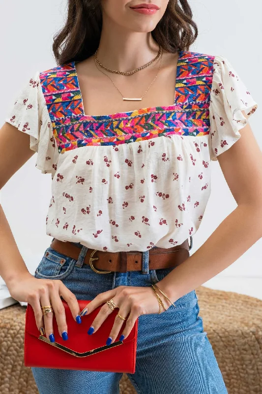 Massive Savings Julia Embroidered Top