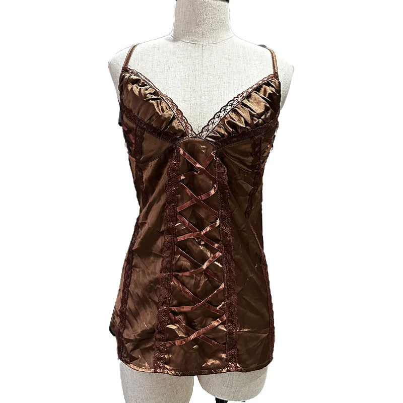 New Deal Silk Lace Trim Cami