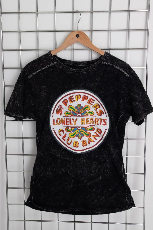 Price Reduction Daisy Street Licensed Relaxed T-Shirt With The Beatles Lonely Hearts Print