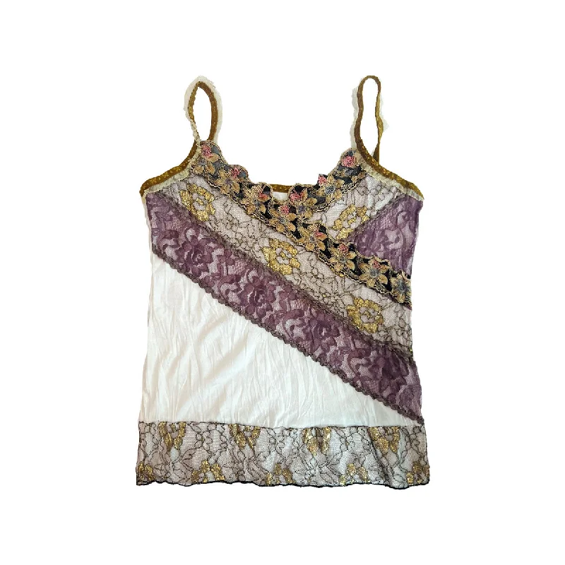 Today’s Deal 80s Lace Splicing V-neck Camisole