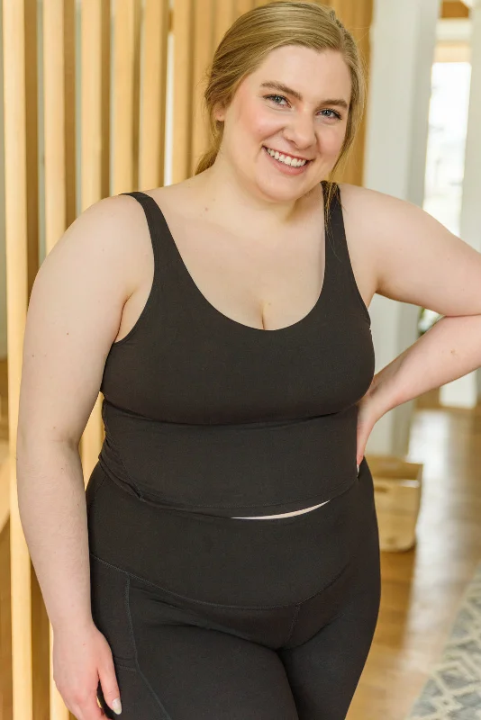Limited Availability Move With Me Black Tank