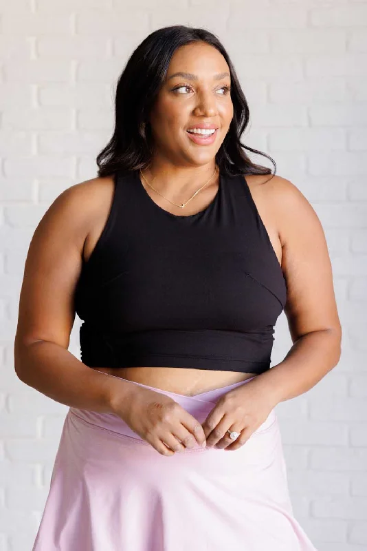 Year-End Sale Get Moving Racer Back Crop Tank
