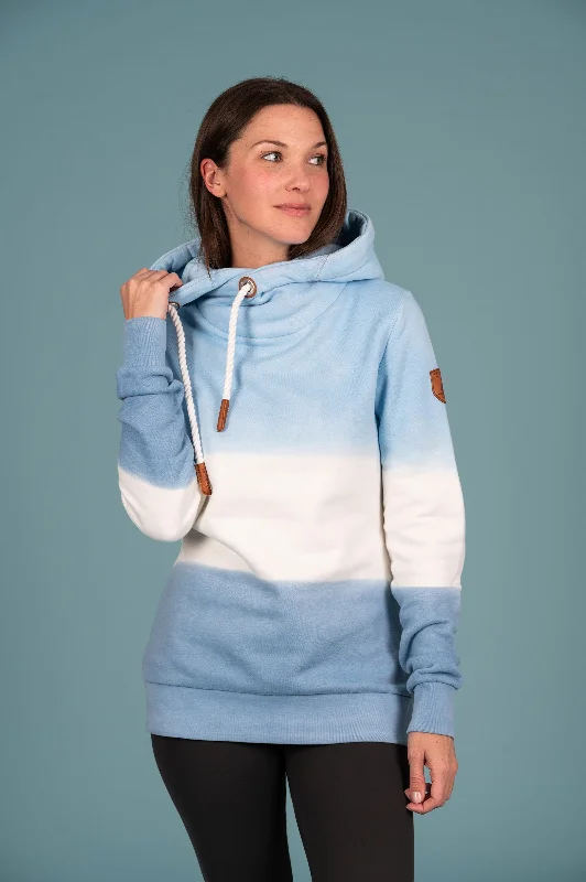 Stock Clearance Serena Dip Dye Hoodie Sapphire Mix