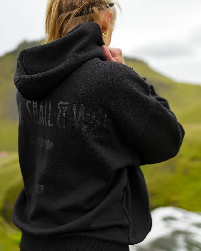 Weekend Savings Spectacle Sara Unisex Hoodie Oversize - Black-Black