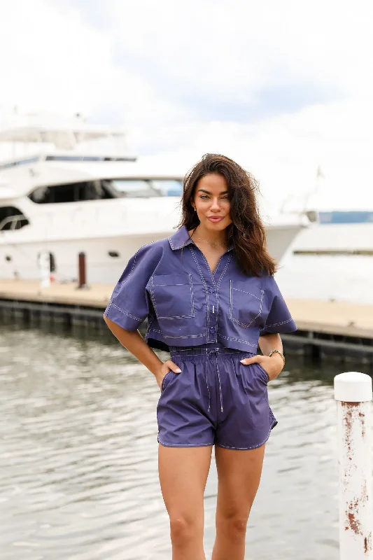 Exclusive Preview Chelsey Top - Navy