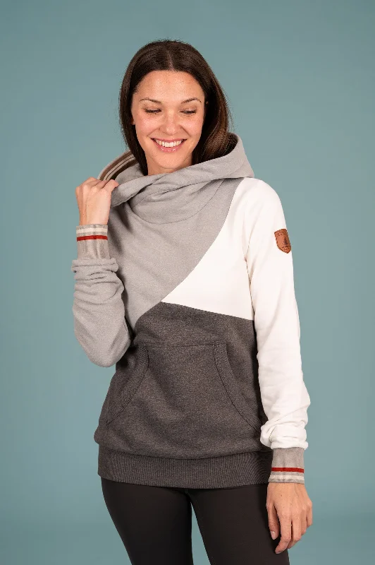 Price Cut Mika Colorblock Carbon Mix Hoodie