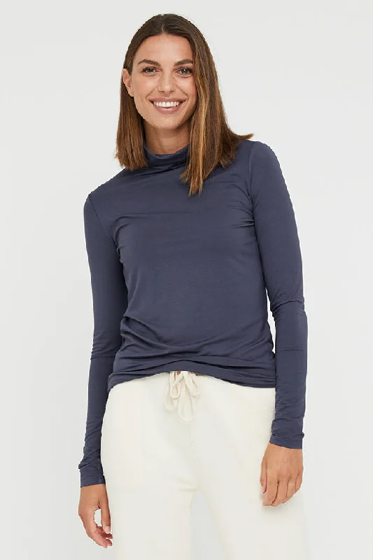 Weekend Offers That Excite Bamboo Turtle Neck - Storm