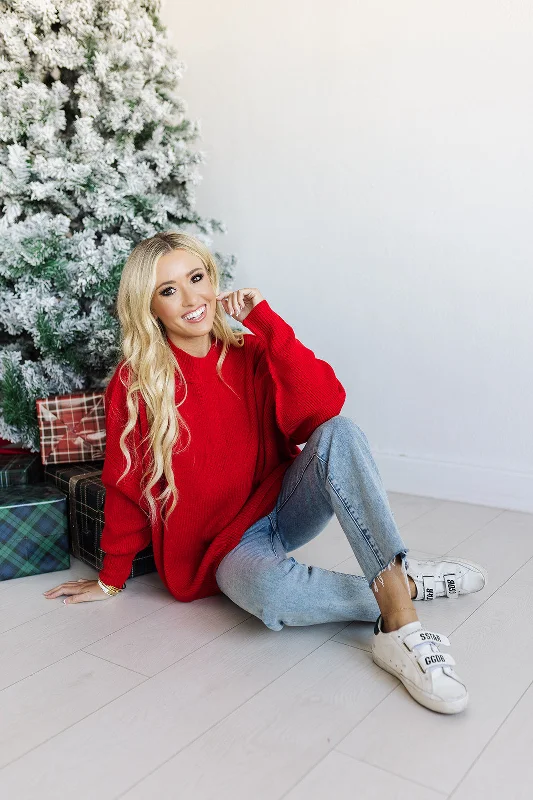 Limited Supply So Obsessed Sweater - Red