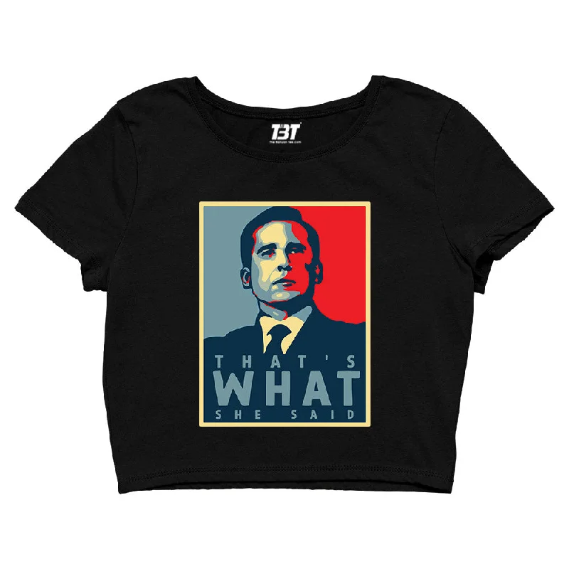 Value Pack The Office Crop Top - That's What She Said