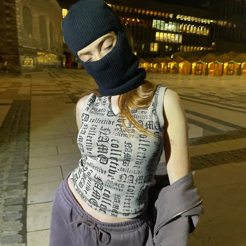 Extra Discounts Dark Style Sleeveless Letter Print Sexy Strapless Tops Wholesale Womens Tops Extra Discounts Dark Style Sleeveless Letter Print Sexy Strapless Tops Wholesale Womens Tops
