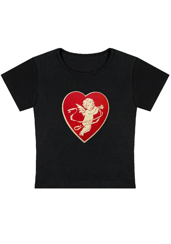 Amazing Deals Trumpet Cupid Y2K Baby Tee