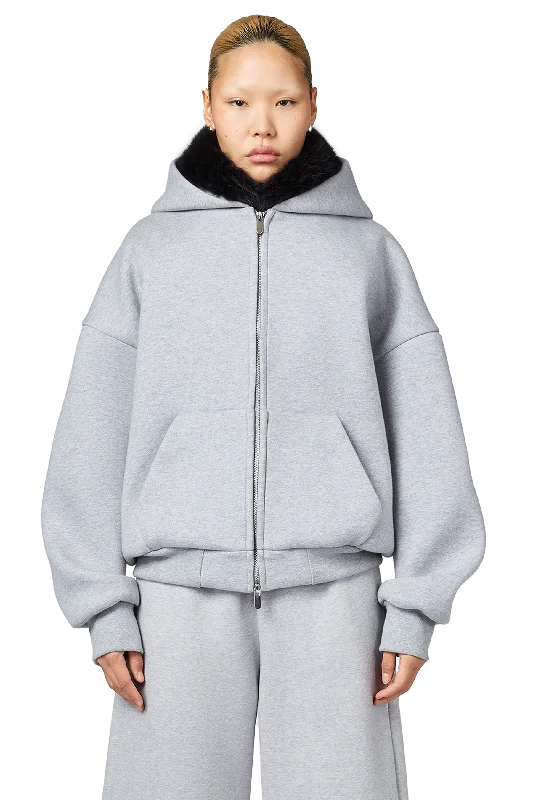 Closeout V2 Zipped Hoodie in Cloud