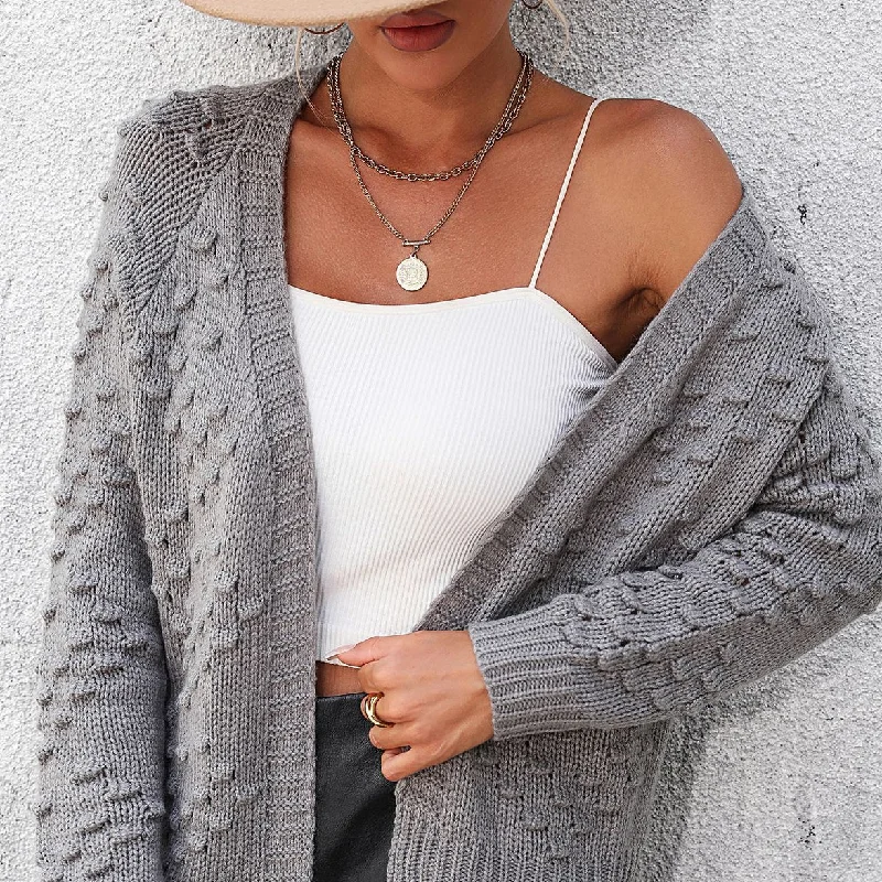 Weekend Savings Sensation Fashion Three-Dimensional Pattern Knitted Cardigan Jacket Wholesale Womens Clothing Weekend Savings Sensation Fashion Three-Dimensional Pattern Knitted Cardigan Jacket Wholesale Womens Clothing