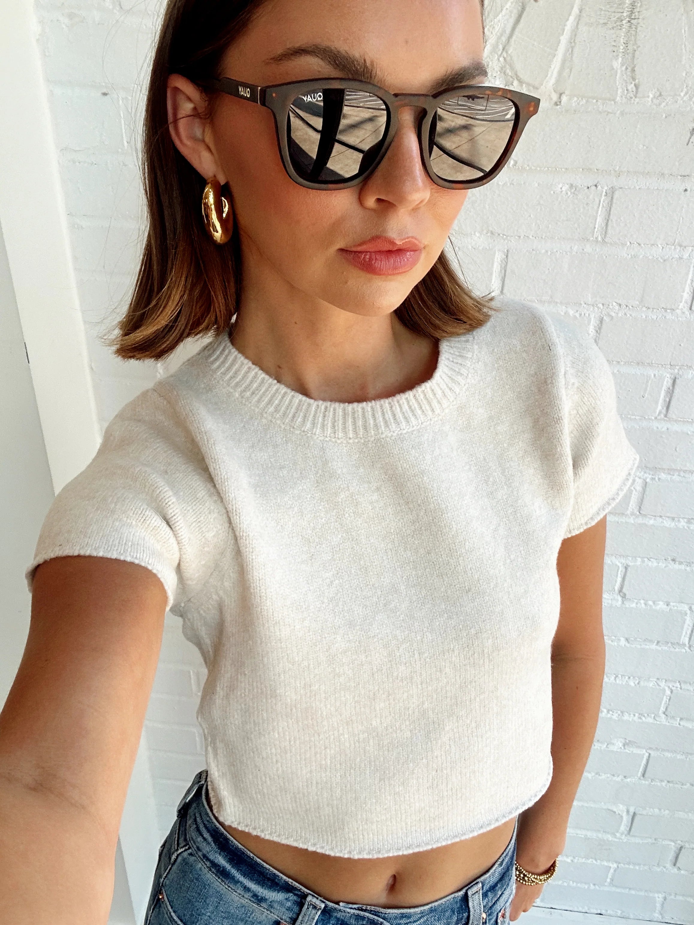Don't Delay CROPPED SWEATER TOP