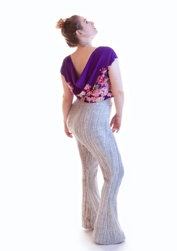 Deal Alert Purple & Pink Crop Top 2-Way