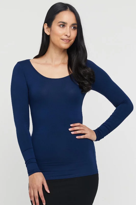 New Deal L/S Layering Top - Navy