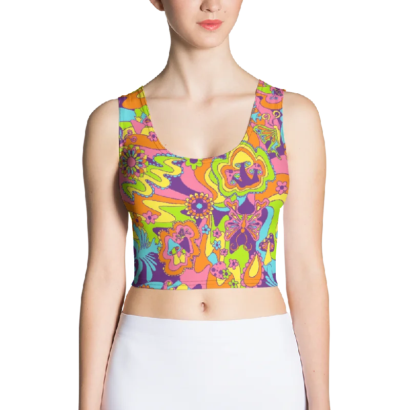Super Bargain Groovy Shroom Crop Top