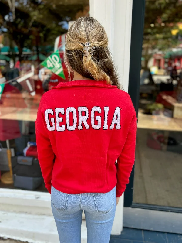Your Weekend, Your Savings The Collared Sweatshirt Georgia