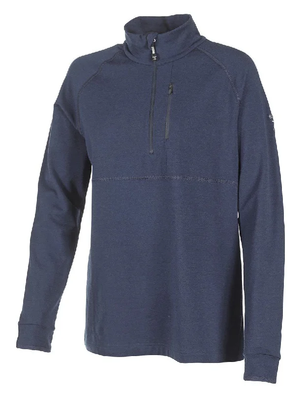 Weekend Deals That Sizzle UNDERWOOL PIPER HALF ZIP  — STEELBLUE