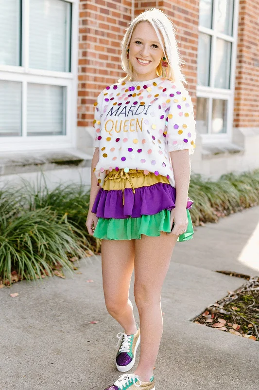 Limited Quantity Mardi Queen Disco Knit Top