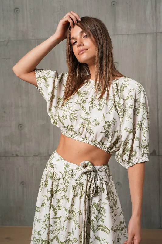 Amazing Deals LILA TOP - Earthy Floral