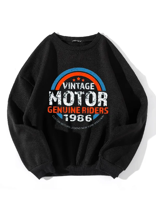 Shop and Save Casual Slogan Long Sleeve Round Neck Regular Women Sweatshirt