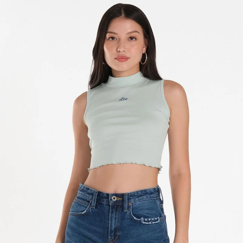 Overstock Sale WOMENS HIGH NECK SLEEVELESS TOP