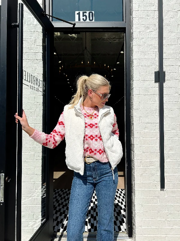 Weekend Discounts to Delight SHRUNKEN FAIR ISLE CREW NECK