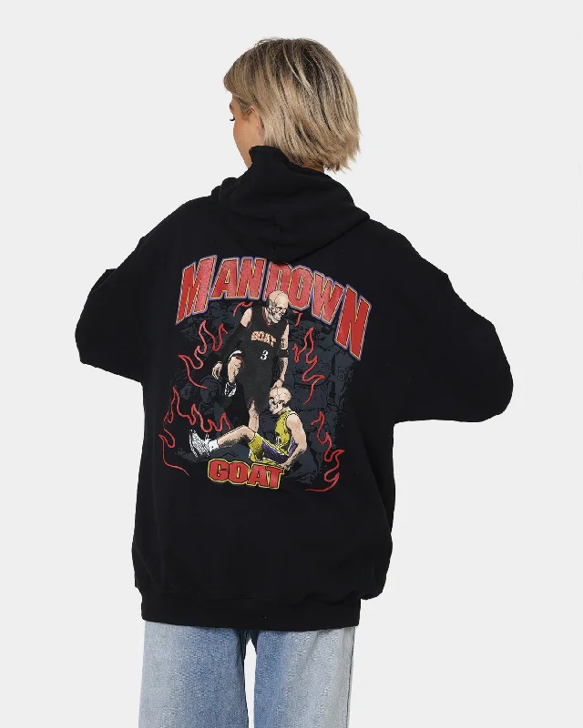 Don't Wait Goat Crew Man Down Hoodie Black