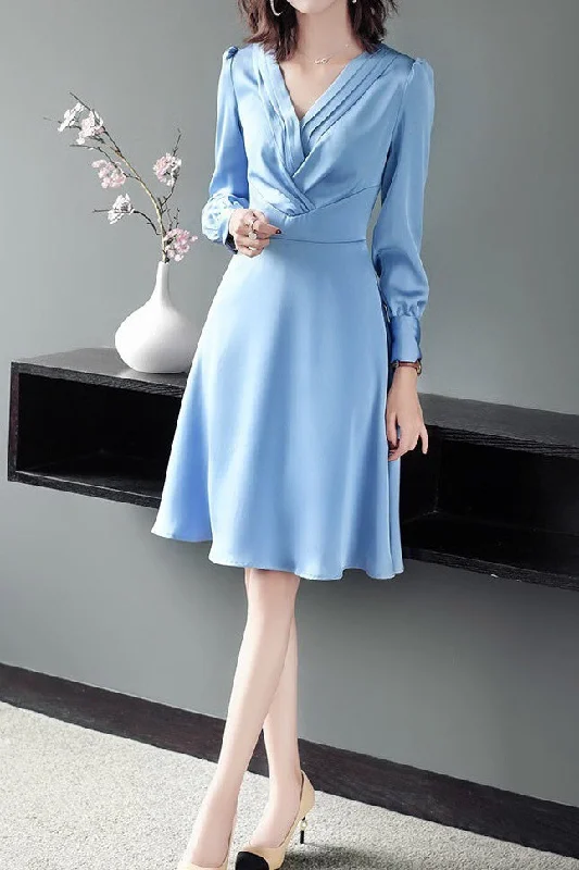 Your Weekend, Your Savings Faux Satin Dress