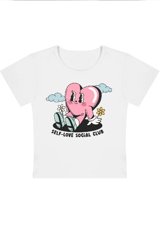 Clearance Event Self-Love Social Club Y2K Baby Tee