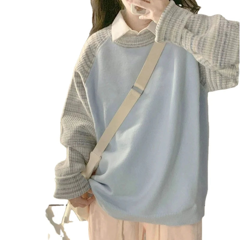 Final Markdown 2024 Spring women new arrival crew neck long sleeve color crush oversize cable knit pullover sweater jumper Final Markdown 2024 Spring women new arrival crew neck long sleeve color crush oversize cable knit pullover sweater jumper