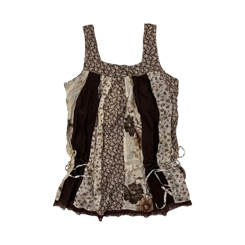 Price Fest Floral Patchwork Tank Top