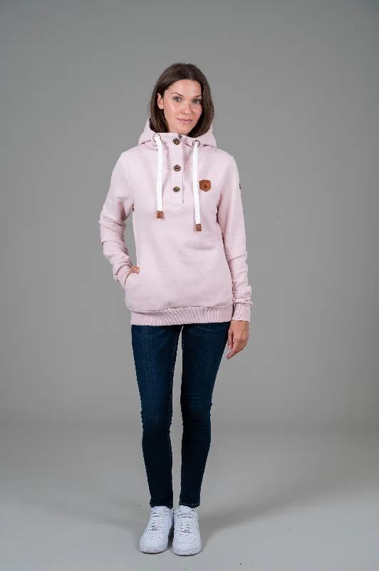 Reduced Prices Jas Sepia Rose Button Neck Hoodie
