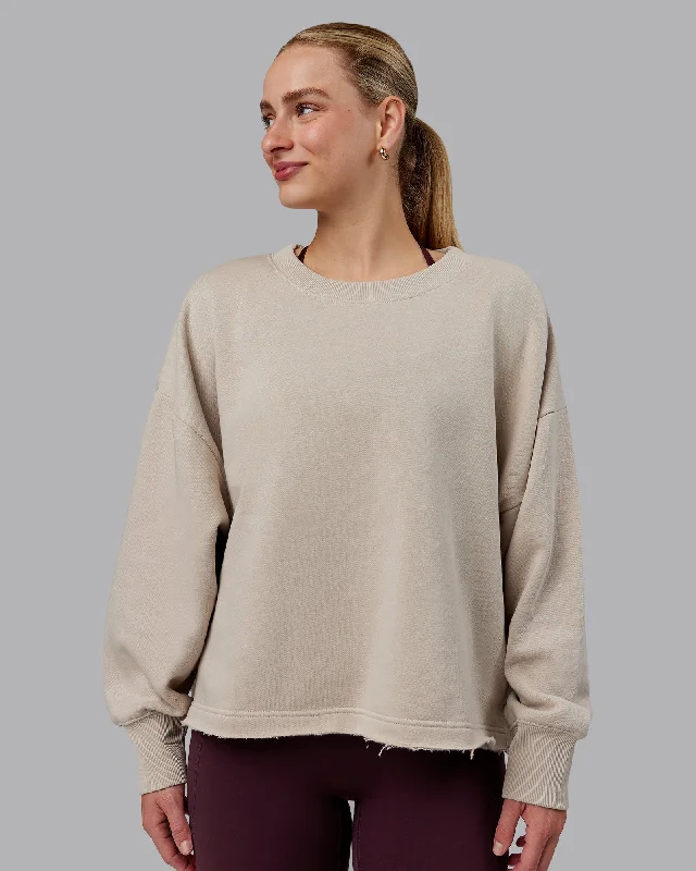 Weekend Offers That Amaze Oasis Cropped Sweater - Shale Beige