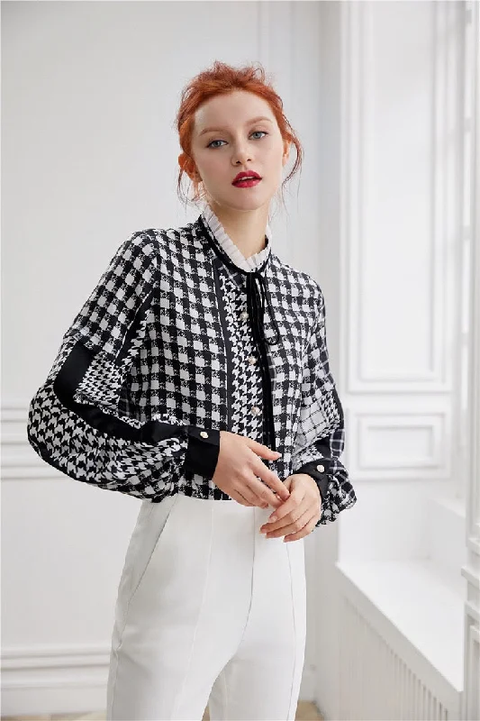 Closeout Deal Elegant Multi Print Blouse
