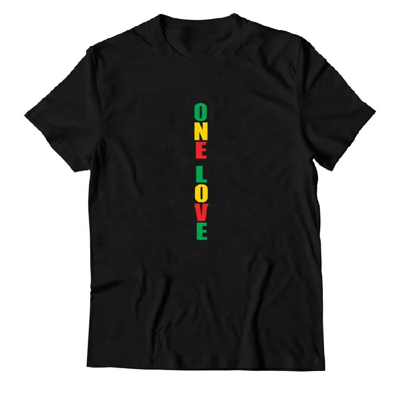 Low Prices One Love Rasta Reggae Tee-Shirt Retro Gothic T Shirt Emo Punk Fashionable Tops Japanese T Shirts Hippie Goth Tshirts