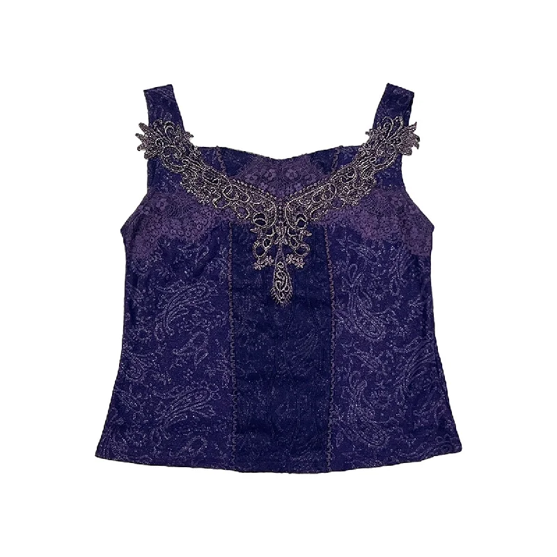 YEAR-End Sale Textured Patchwork Camisole