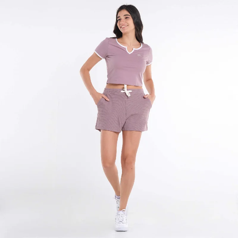 Unbeatable Prices WOMENS FITTED CROP TOP WITH V-NOTCH NECKLINE