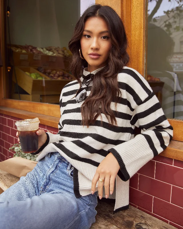 Special Offer Dont Mind Me Striped Knit Sweater