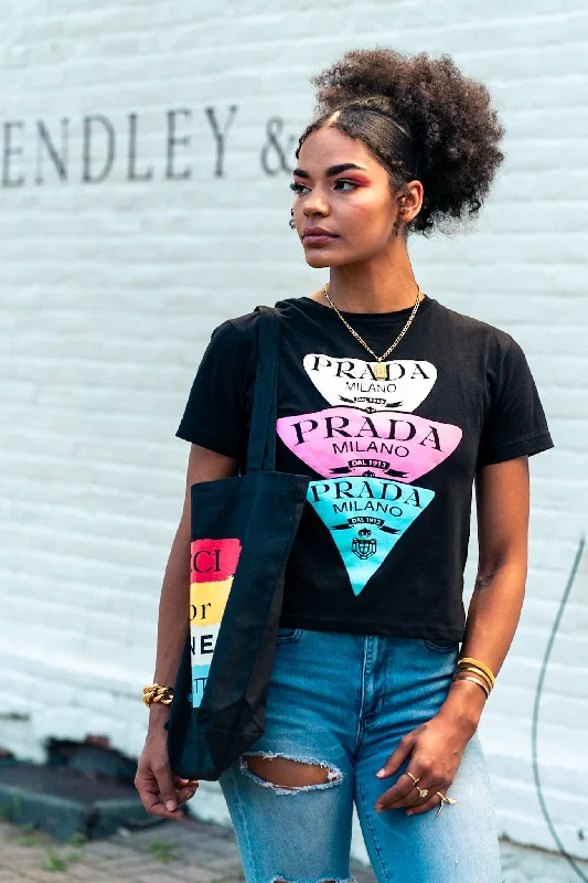 Markdowns Prada crop tee shirt