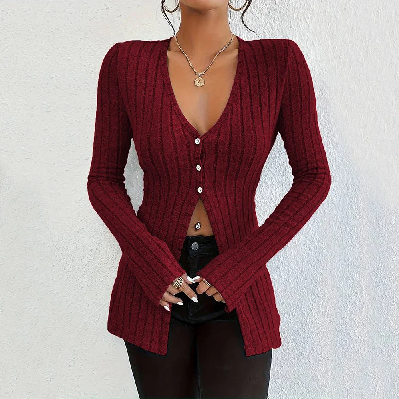 Super Sale Sexy V-Neck Cardigans Long Sleeve Revealing Bottom Tops Wholesale Womens Clothing N3824070500028 Super Sale Sexy V-Neck Cardigans Long Sleeve Revealing Bottom Tops Wholesale Womens Clothing N3824070500028