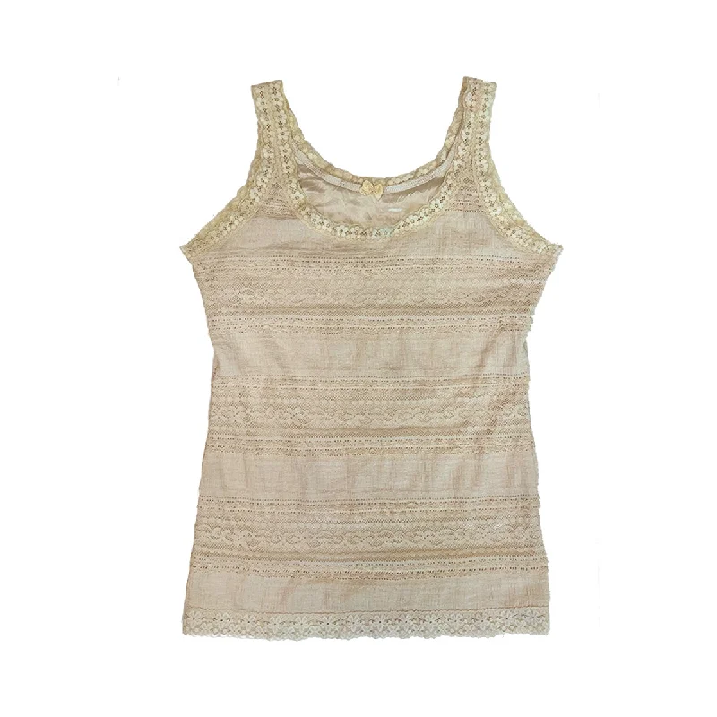 Weekend Savings Fiesta Lace Trim Tank Top