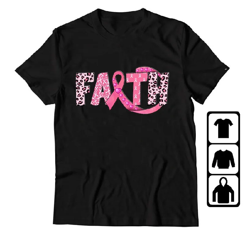 Weekend Sale: Don't Miss Out Wholesale Women T Shirt Faith Breast Cancer Pink out Cancer Awareness Print Positive Shirts 100% Cotton Graphic Tees Weekend Sale: Don't Miss Out Wholesale Women T Shirt Faith Breast Cancer Pink out Cancer Awareness Print Positive Shirts 100% Cotton Graphic Tees
