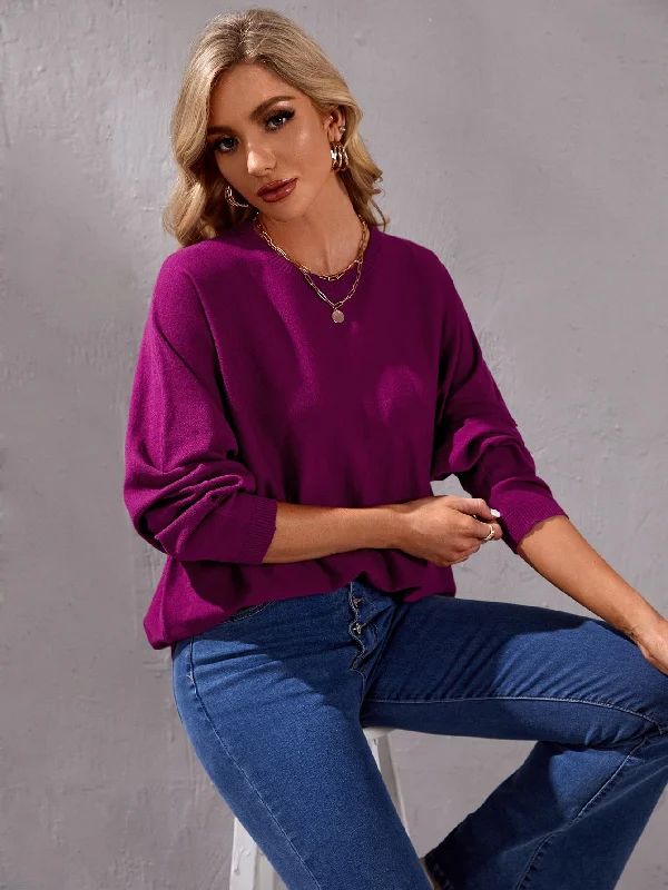 Weekend Deals That Impress Casual Plain Long Sleeve Round Neck Regular Women Sweater Weekend Deals That Impress Casual Plain Long Sleeve Round Neck Regular Women Sweater