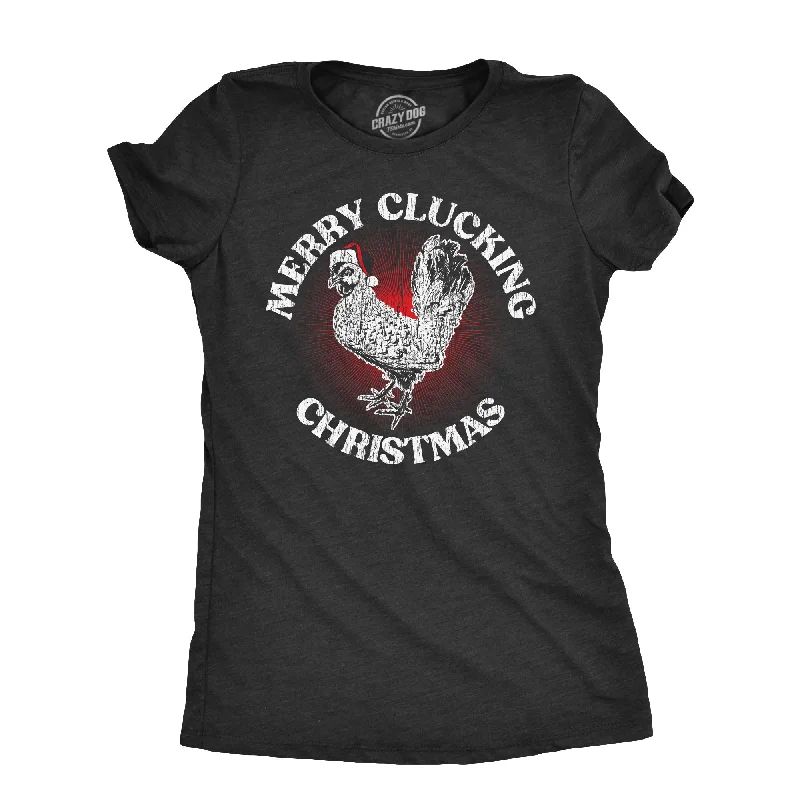 Crazy Savings Merry Clucking Christmas Women's T Shirt