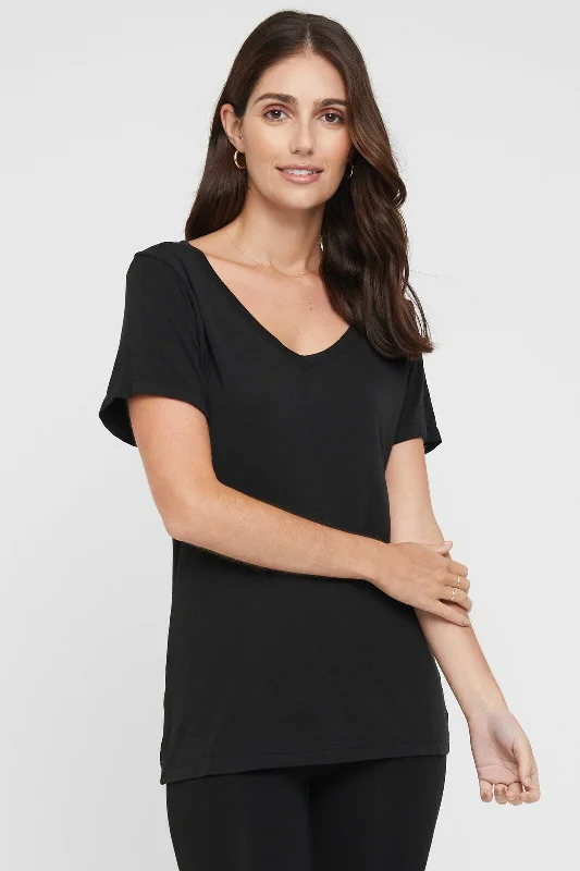 Online Only Classic V Neck - Black